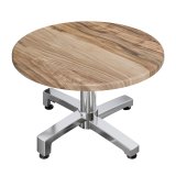 WBO | Jamaika Loungetisch | Ø:H 60 x 38 cm | Vintage Old / Aluminium | Klappbar | Zusatzgewicht