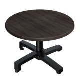 WBO | Jamaika Loungetisch | Ø:H 70 x 38 cm | Wenge / Schwarz | Klappbar | Zusatzgewicht