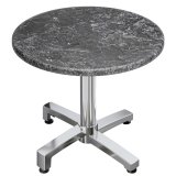 WBO | Bistro Ulkotasonpöytä | Ø:H 60 x 78,5 cm | Kivi / Alumiini | Pyöreä | Taitettava + lisäpaino