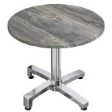 WBO | Bistro Ulkoilmalauvasarja | Ø: H 70 x 78,5 cm | Rustiikkinen mänty / alumiini | Pyöreä | Lisäpaino