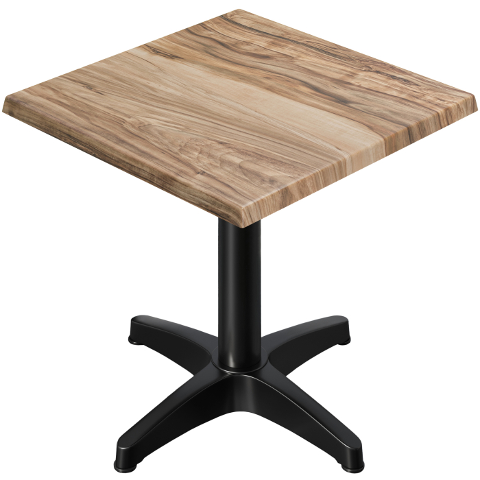 WBC | 31257 | B:D:H 60 x 60 x 78,5 cm | Sheesham / Sort | Firkantet