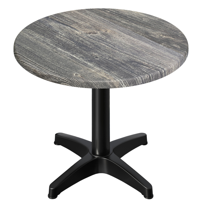 WBC | 31257 | Ø:H 60 x 78,5 cm | Pino rustico / nero | Rotondo