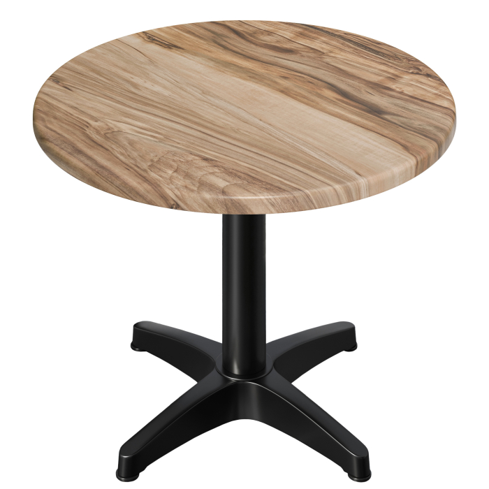 WBC | 31257 | Ø:H 60 x 78,5 cm | Sheesham / Svart | Rundt