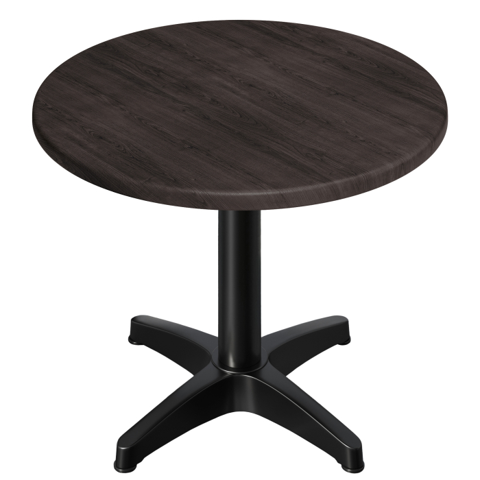 WBC | 31257 | Ø:H 60 x 78,5 cm | Wenge / Svart | Rundt