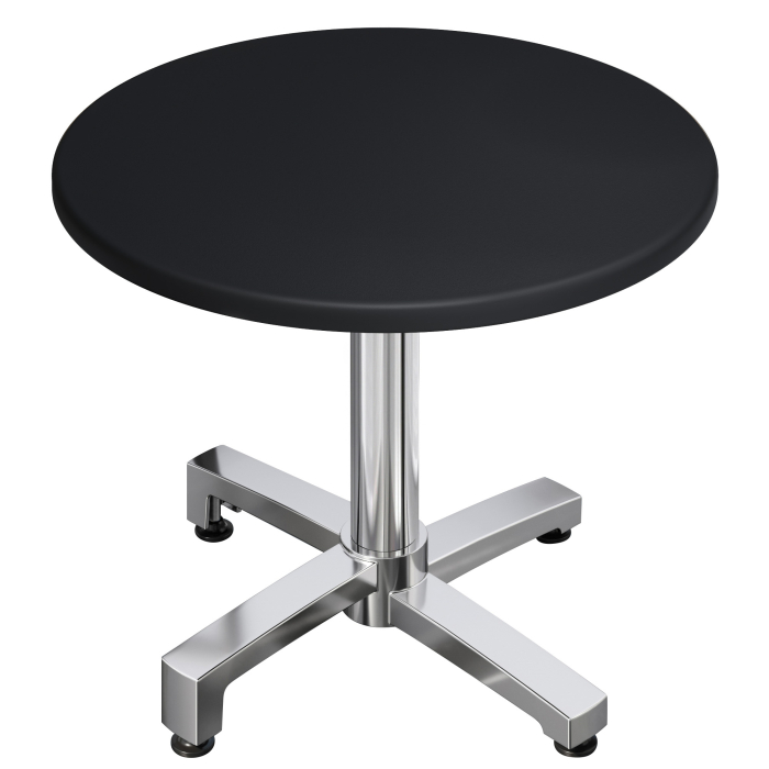 WBO | 31257 | Ø:H 60 x 76 cm | Sort / aluminium | Rundt | Sammenleggbar + tilleggsvekt