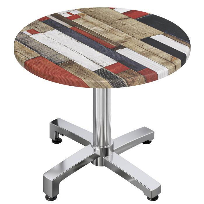 WBO | 31257 | Ø:H 60 x 76 cm | Vintage coloured / aluminium | Round