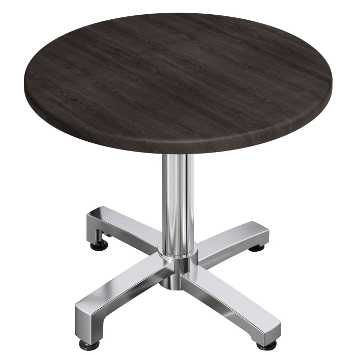 WBO | 31257 | Ø:H 60 x 76 cm | Wenge / Aluminium | Rund | Ekstra vægt