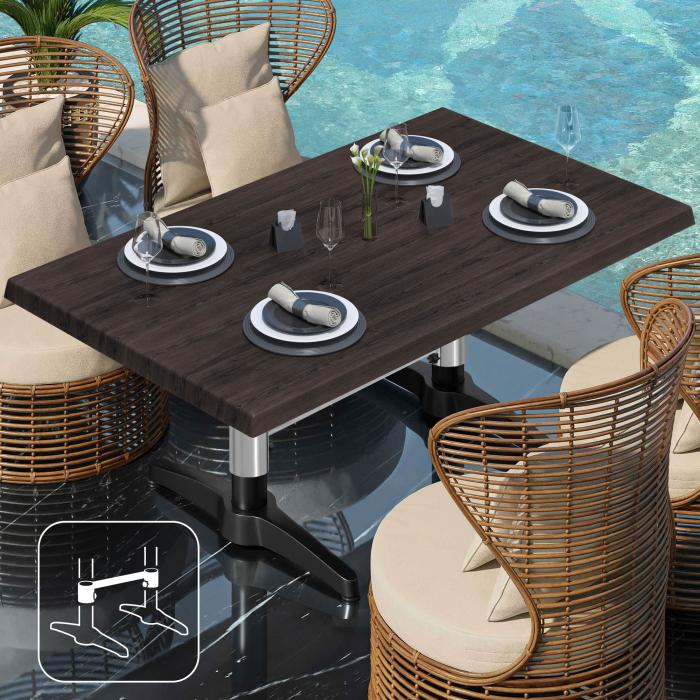 WBC | Werrzalit loungebord | B:D:H 120 x 70 x 40 cm | Wenge / Svart | Kontakt WBC | Werrzalit loungebord | B:D:H 120 x 70 x 40 cm | Wenge / Svart | Kontakt