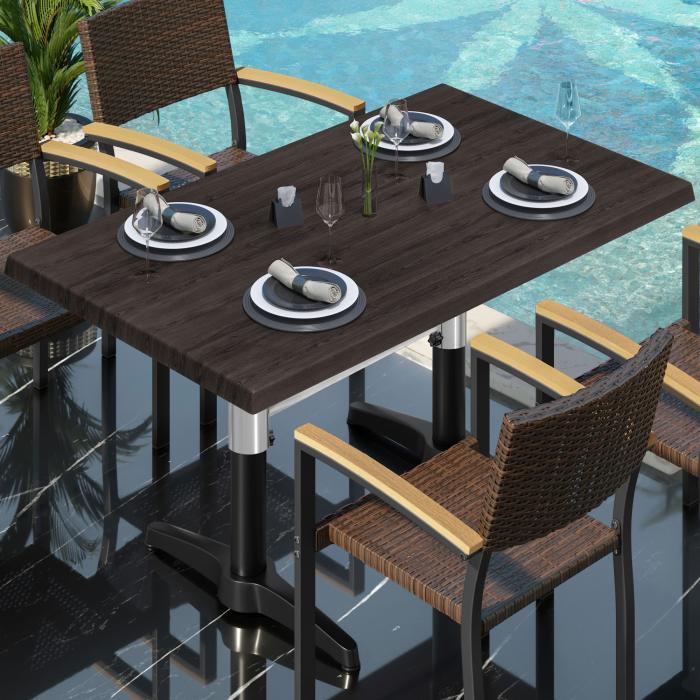 WBC | 31257 | B: D: H: 120 x 70 x 78,5 cm | Wenge / Svart | Rektangulär | Anslutning WBC | 31257 | B: D: H: 120 x 70 x 78,5 cm | Wenge / Svart | Rektangulär | Anslutning