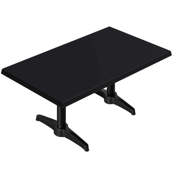 WBC | Werrzalit loungebord | B:D:H  120 x 70 x 40 cm | Svart / Svart | Ekstra vekt