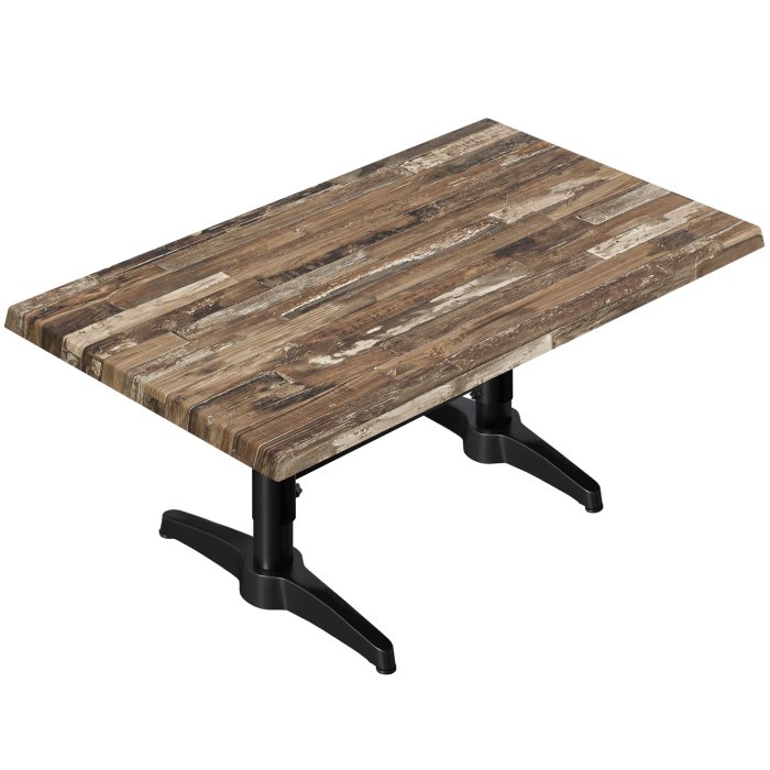 WBC | Jamaika Loungetisch | B: T: H: 120 x 70 x 40 cm | Vintage Old / Schwarz | Zusatzgewicht + Verbinder