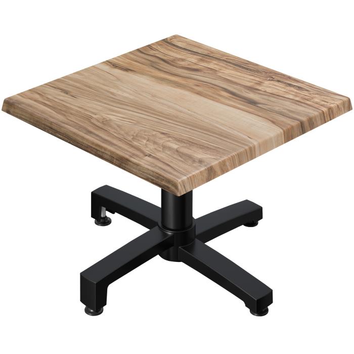 WBO | Werzalit salongbord | B:D:H 60 x 60 x 40 cm | Sheesham / Svart | Sammenleggbar | Ekstra vekt WBO | Werzalit salongbord | B:D:H 60 x 60 x 40 cm | Sheesham / Svart | Sammenleggbar | Ekstra vekt