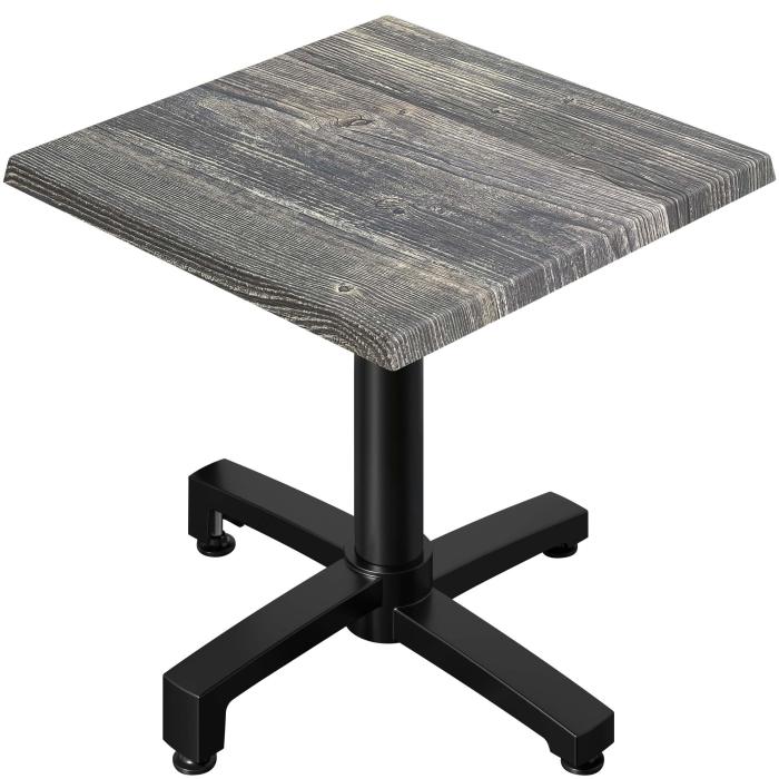 WBO | 31257 | B:D:H 70 x 70 x 76 cm | Rustikk Furu/Sort | Torget | Ekstra vekt WBO | 31257 | B:D:H 70 x 70 x 76 cm | Rustikk Furu/Sort | Torget | Ekstra vekt