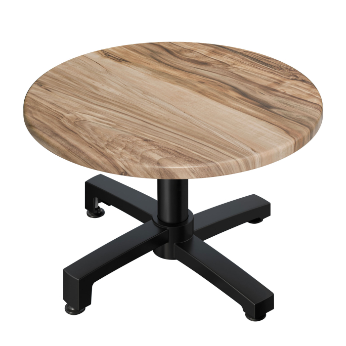 WBO | Jamaika Loungetisch | Ø:H 60 x 40 cm | Sheesham / Schwarz | Klappbar | Zusatzgewicht