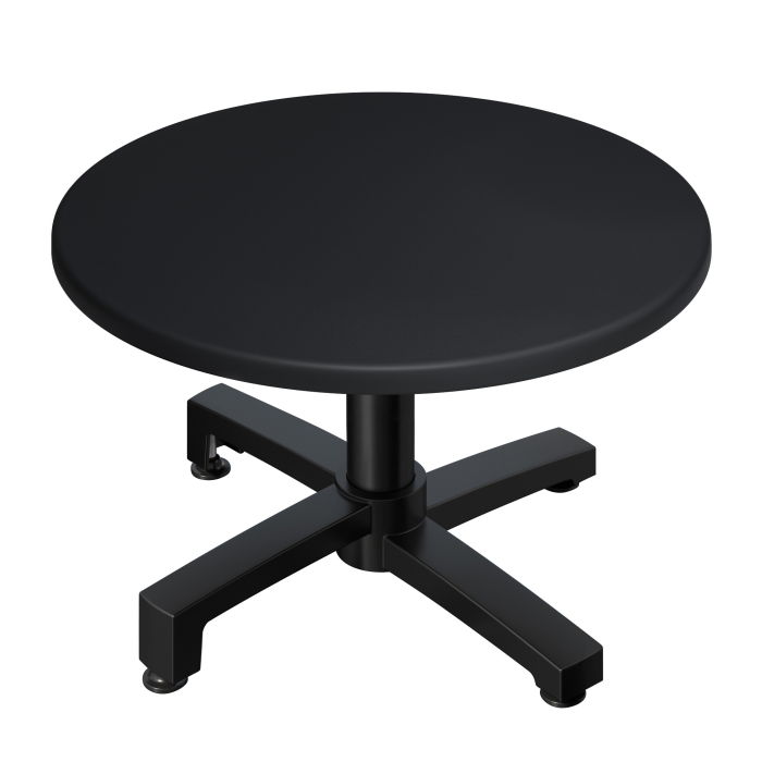 WBO | Jamaika Loungetisch | Ø:H 60 x 40 cm | Schwarz  / Schwarz | Klappbar | Zusatzgewicht