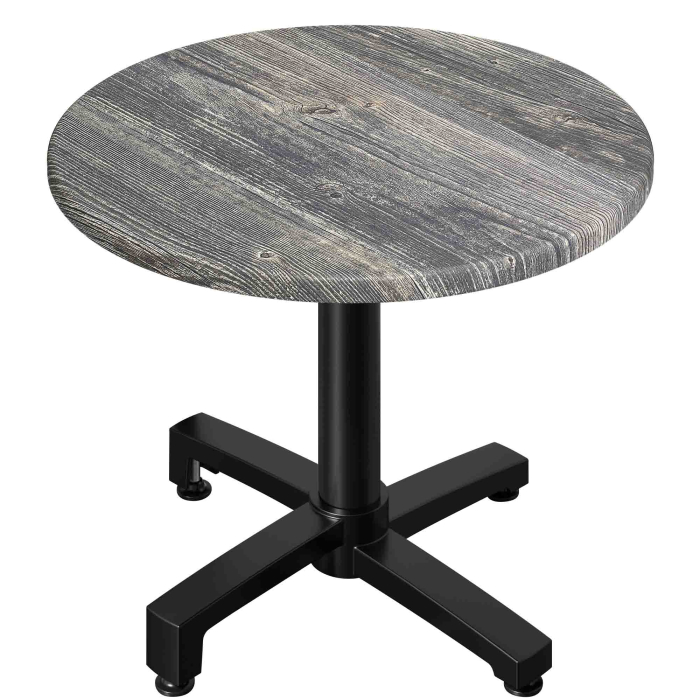 WBO | 31257 | Ø:H 60 x 76 cm | Rustic pine / black | Round | Additional weight
