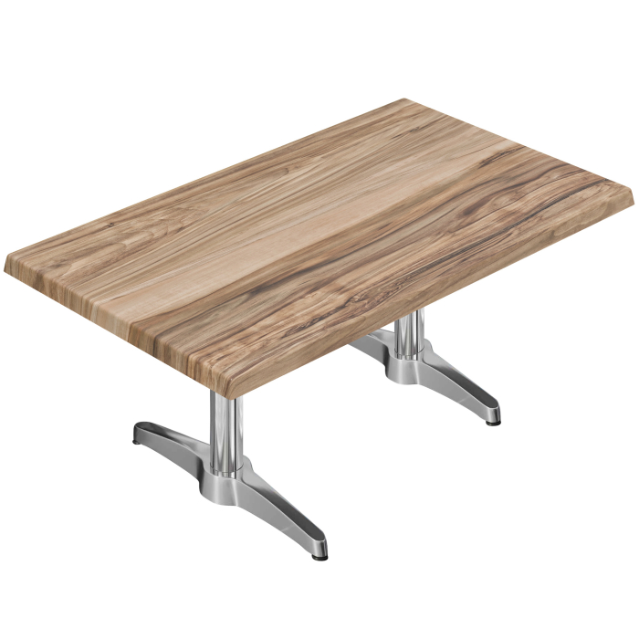 WBC | Werzalit lounge bord | B: T: H:  120 x 70 x 40 cm | Sheesham / Aluminium | Ytterligare vikt