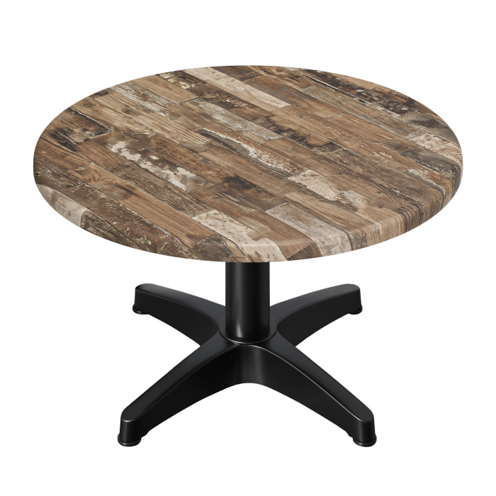 WBC | Werzalit loungebord | Ø:H 60 x 40 cm | Vintage gammel / Sort | Ekstra vægt