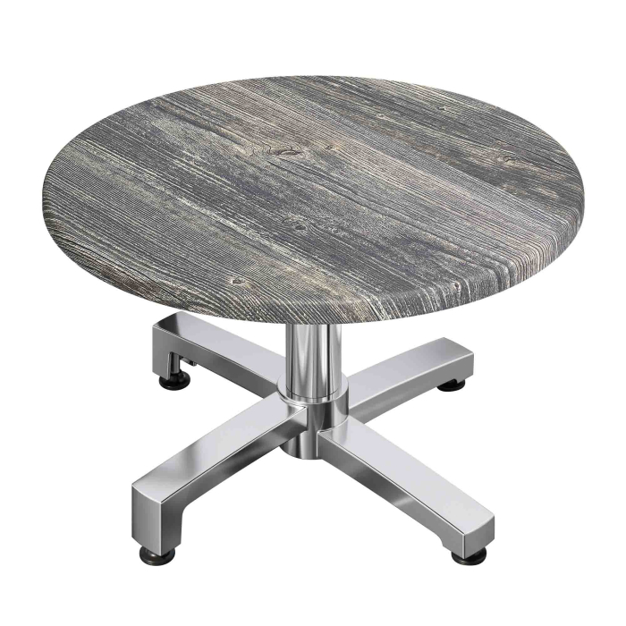 WBO | Jamaika Loungetisch | Ø:H 60 x 40 cm | Rustikal Kiefer / Aluminium