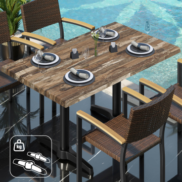 WBC | 31257 | B: D: H: 120 x 70 x 78,5 cm | Vintage Gammal / Svart | Rektangulär | Ytterligare vikt