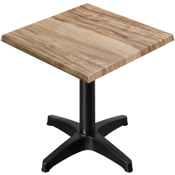 WBC | 31257 | B:D:H 60 x 60 x 78,5 cm | Sheesham / Sort | Firkantet