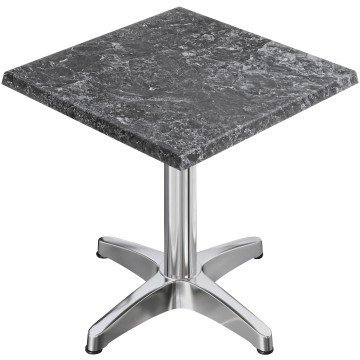 WBC | 31257 | B:D:H 70 x 70 x 78,5 cm | Sten / Aluminium | Firkantet