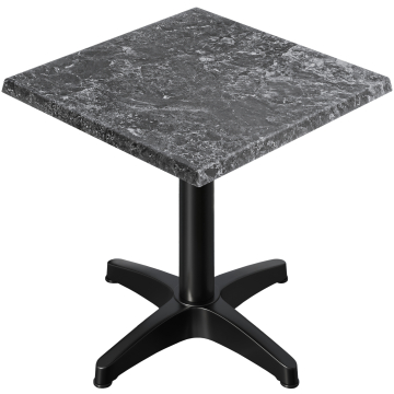 WBC | 31257 | B:D:H 70 x 70 x 78,5 cm | Sten / Sort | Firkantet