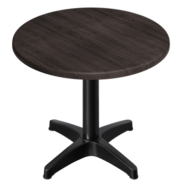 WBC | 31257 | Ø:H 70 x 78,5 cm | Wenge / Svart | Rundt