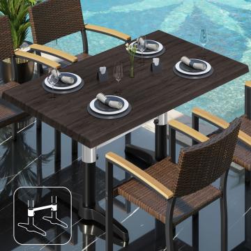WBC | 31257 | B: D: H: 120 x 70 x 78,5 cm | Wenge / Svart | Rektangulær | Sammenkoblinger