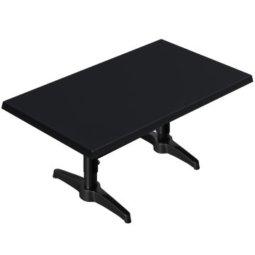 WBC | Jamaika Loungetisch | B: T: H: 120 x 70 x 40 cm | Schwarz / Schwarz | Zusatzgewicht + Verbinde