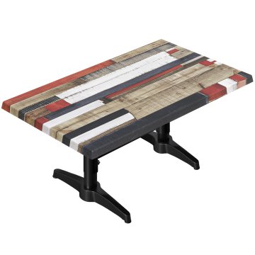 WBC | Jamaika Lounget Tablett | B: T: H: 120 x 70 x 38 cm | Vintage Färgad / Svart | Tillsatsvikt +