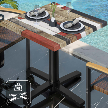 WBO | 31257 | An:Pr:Al 70 x 70 x 76 cm | Color vintage / negro | Cuadrado | Peso adicional