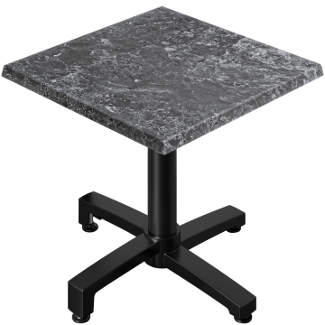 WBO | 31257 | B:D:H 60 x 60 x 76 cm | Rots / Zwart | Vierkant