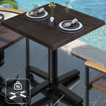 WBO | 31257 | B:D:H 60 x 60 x 76 cm | Wenge / Svart | Torget | Ekstra vekt