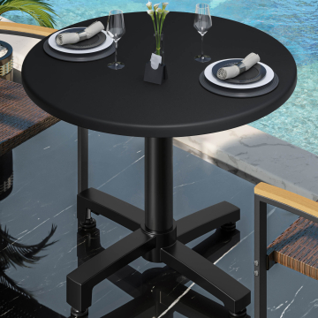 WBO | 31257 | Ø:H 60 x 76 cm | Nero / Nero | Rotondo