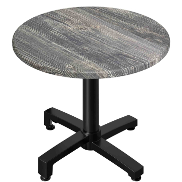 WBO | 31257 | Ø:H 70 x 76 cm | Pin rustique / noir | Rond