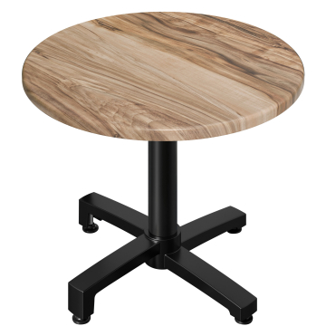 WBO | 31257 | Ø:H 70 x 76 cm | Sheesham / noir | Rond