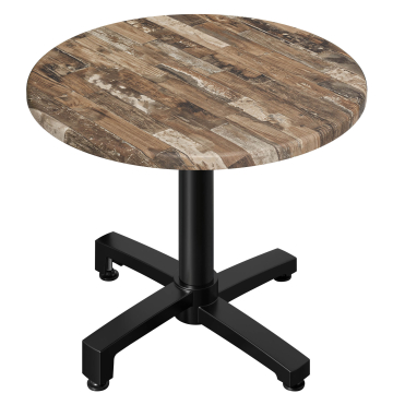 WBO | 31257 | Ø:H 70 x 76 cm | Vintage Old / Noir | Rond