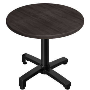 WBO | 31257 | Ø:H 70 x 76 cm | Wengé / Zwart | Rond | Opvouwbaar + extra gewicht