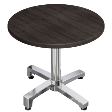 WBO | 31257 | Ø:H 70 x 76 cm | Wenge / Aluminium | Rund