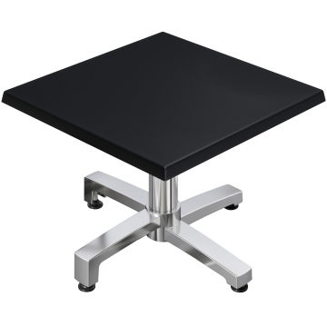 WBO | Jamaika Loungetisch | B:T:H 60 x 60 x 40 cm | Schwarz  / Aluminium
