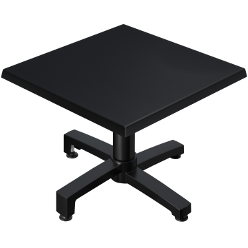 WBO | Jamaika Loungetisch | B:T:H 60 x 60 x 40 cm | Schwarz  / Schwarz | Klappbar | Zusatzgewicht