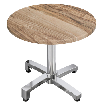 WBO | Bistro Außen Tisch | Ø:H 60 x 78,5 cm | Sheesham / Aluminium | Rund
