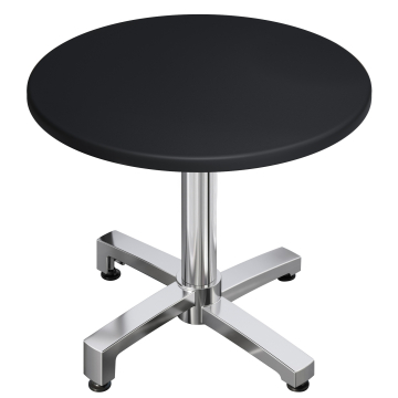 WBO | 31257 | Ø:H 70 x 76 cm | Black / Aluminium | Round | Additional weight