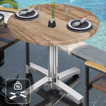 WBO | 31257 | Ø:H 60 x 76 cm | Sheesham / Aluminium | Round | Additional weight
