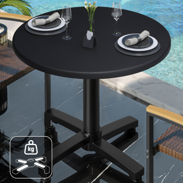WBO | 31257 | Ø:H 60 x 76 cm | Black / Black | Round | Additional weight