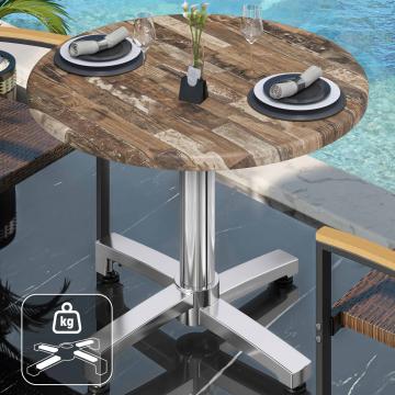 WBO | 31257 | Ø:H 60 x 76 cm | Black / Aluminium | Round | Additional weight