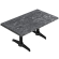 WBC | Werzalit lounge bord | B: T: H: 120 x 70 x 40 cm | Stenar / Svart | Anslutning