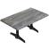 WBC | Werrzalit loungebord | B:D:H  120 x 70 x 40 cm | Rustikk furu / Svart | Kontakt