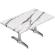 WBC | Werrzalit loungebord | B:D:H  120 x 70 x 40 cm | Hvit marmor / Aluminium | Kontakt